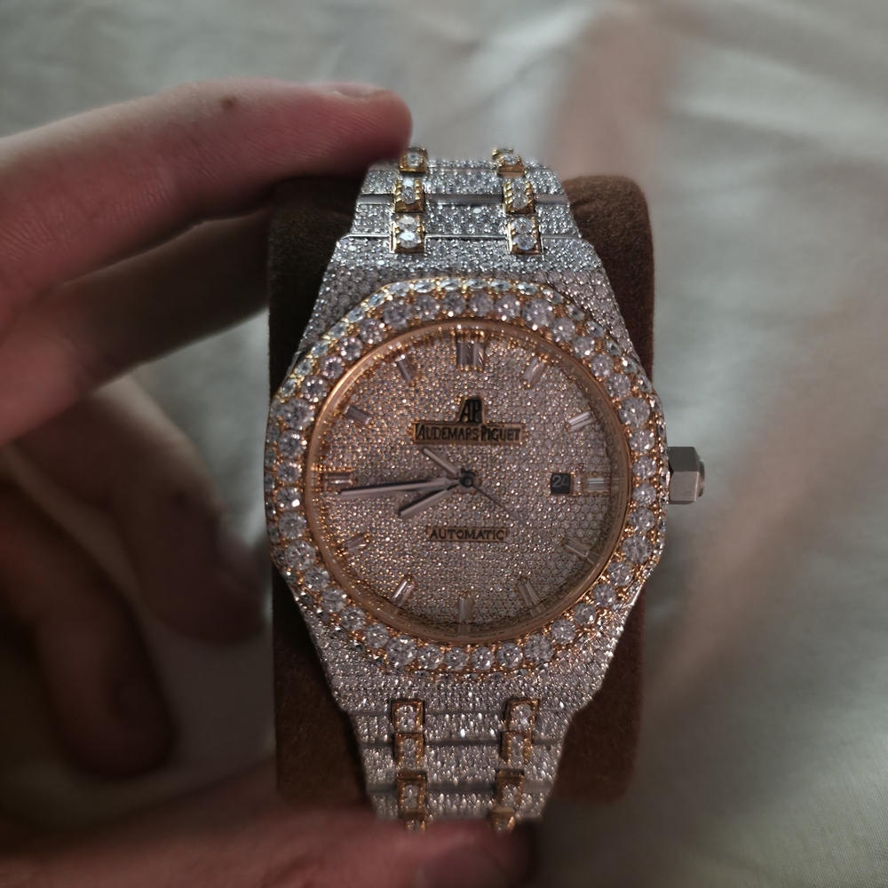 Bust Down Automatic Moissianite Watch - image 1